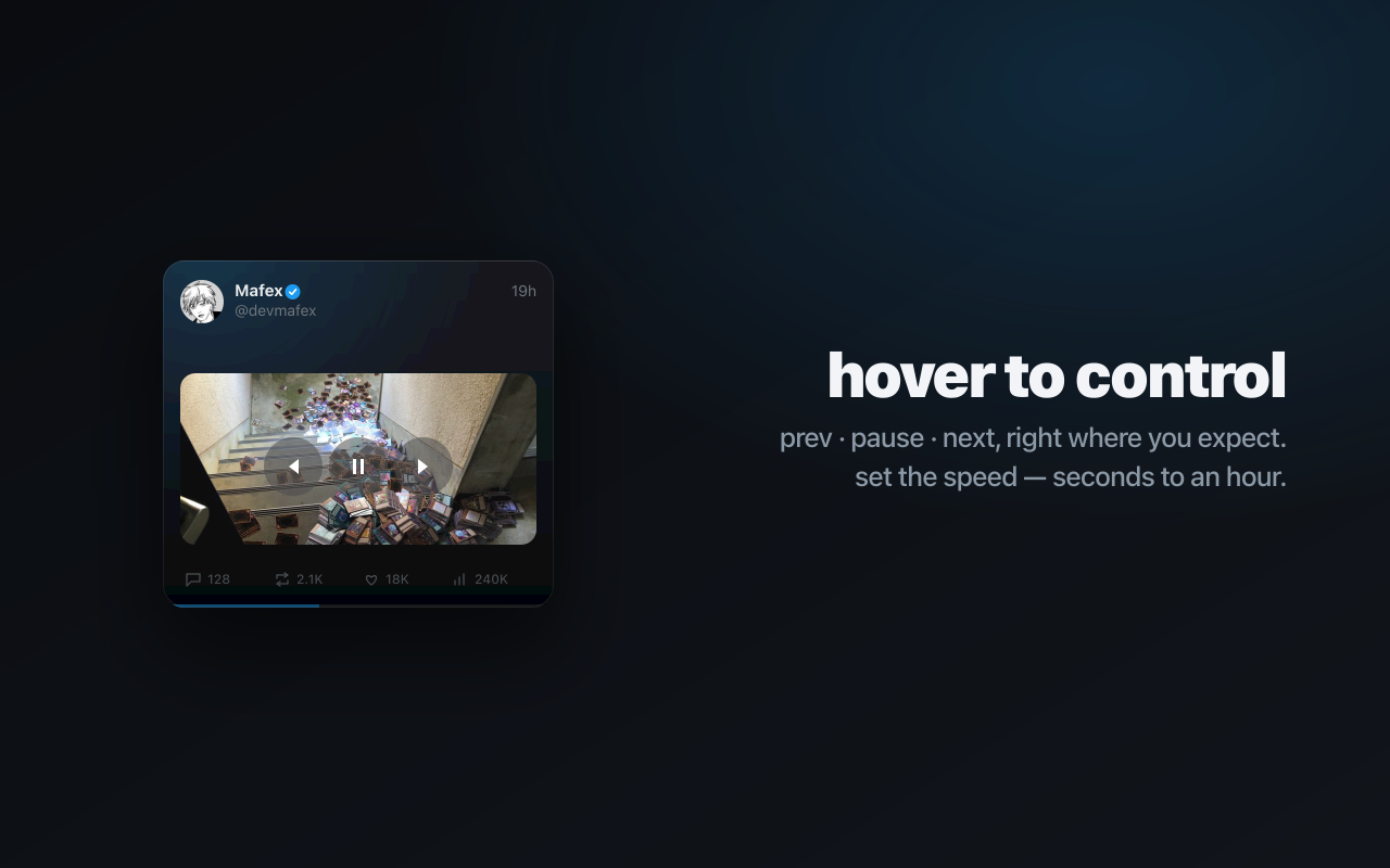 FloatX hover controls