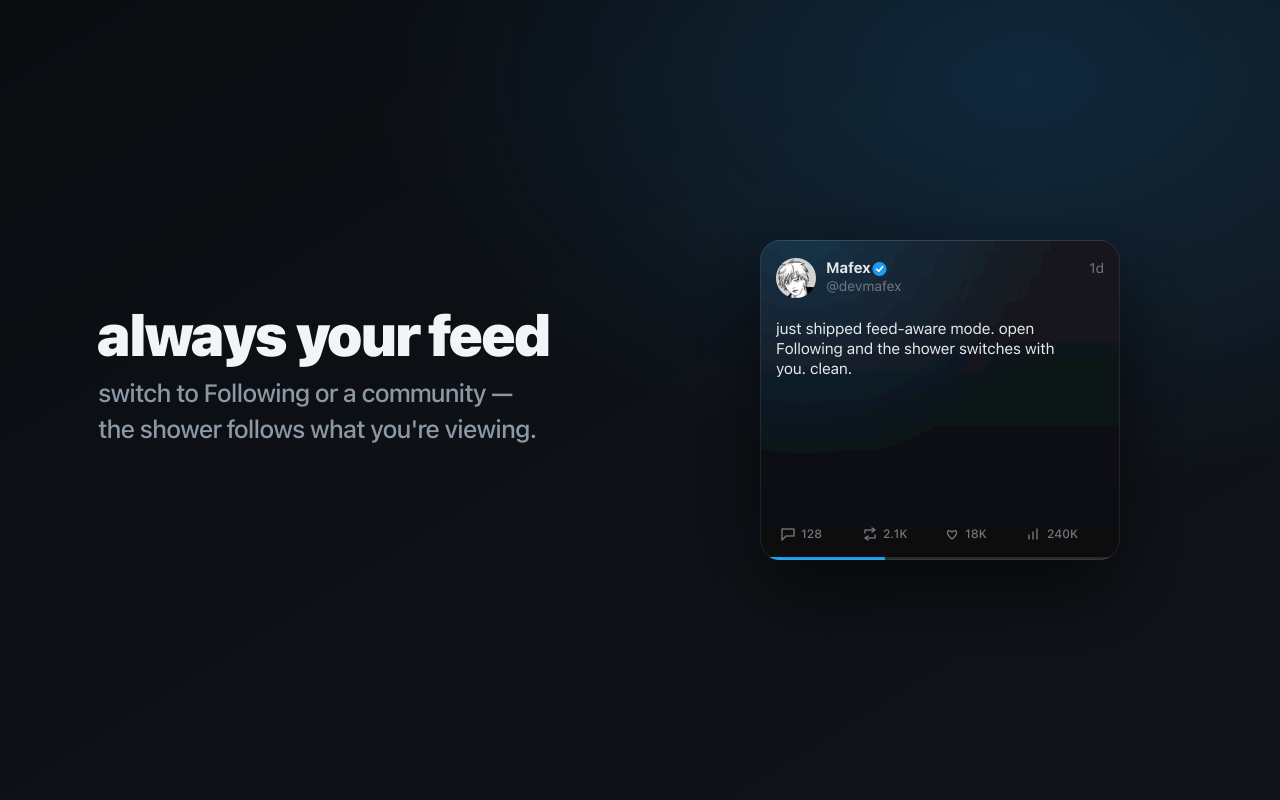 FloatX full feed view